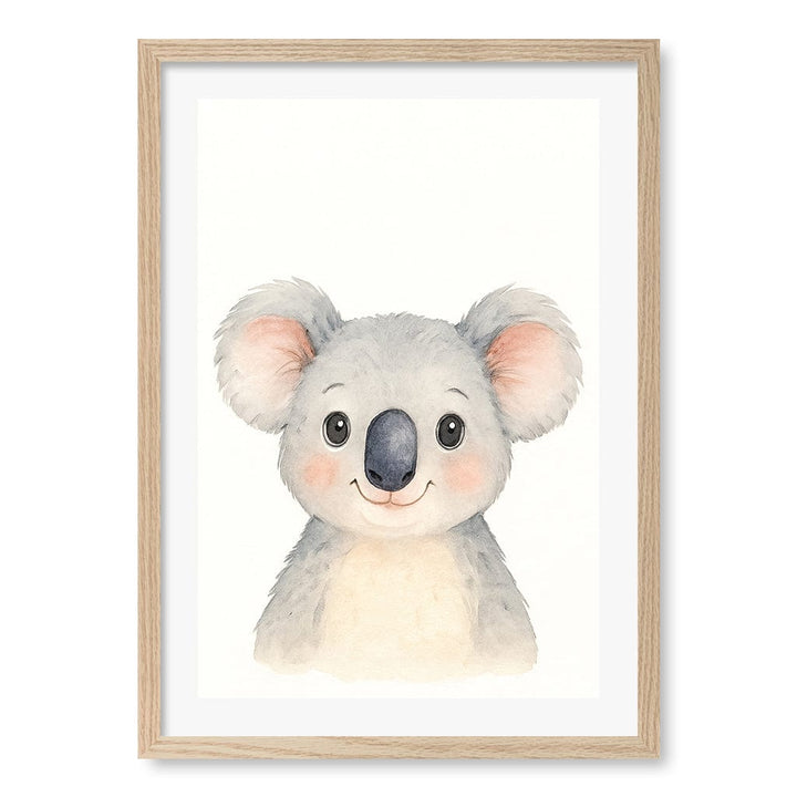 Animal Friends Koala Wall Children's Art Print from our Australian Made Framed Wall Art, Prints & Posters collection by Profile Products (Australia) Pty Ltd