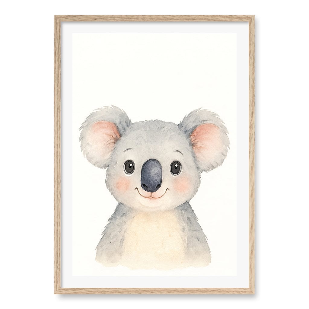 Animal Friends Koala Wall Children's Art Print from our Australian Made Framed Wall Art, Prints & Posters collection by Profile Products (Australia) Pty Ltd