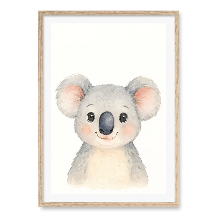 Animal Friends Koala Wall Children's Art Print from our Australian Made Framed Wall Art, Prints & Posters collection by Profile Products (Australia) Pty Ltd