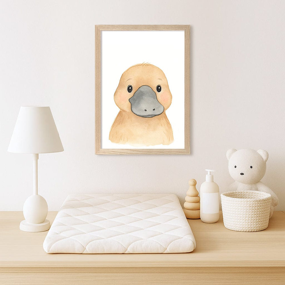 Animal Friends Platypus Children's Wall Art Print from our Australian Made Framed Wall Art, Prints & Posters collection by Profile Products (Australia) Pty Ltd
