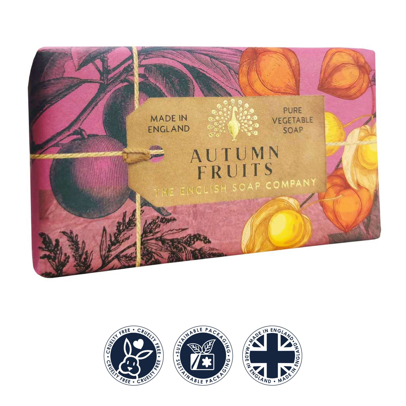 Anniversary Autumn Fruits Soap Bar from our Luxury Bar Soap collection by The English Soap Company