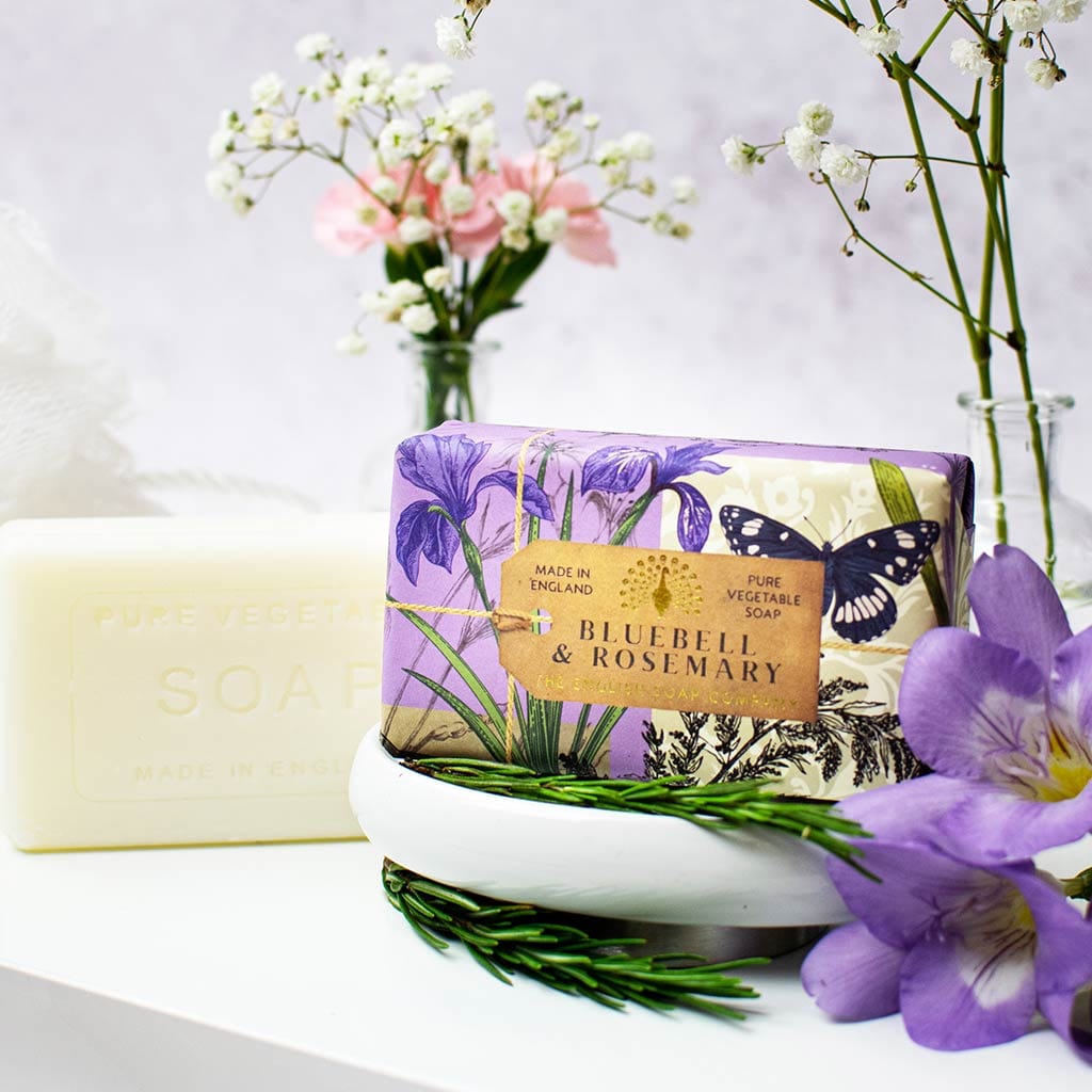 Anniversary Bluebell & Rosemary Soap Bar Bundle Pack (3 x 190g) – The English Soap Company from our Body & Bath collection by The English Soap Company