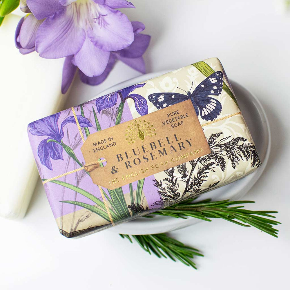 Anniversary Bluebell & Rosemary Soap Bar Bundle Pack (3 x 190g) – The English Soap Company from our Body & Bath collection by The English Soap Company