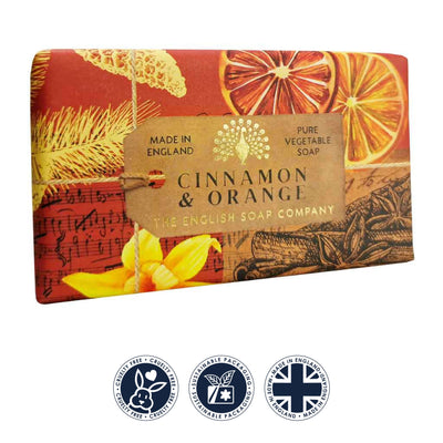 Anniversary Cinnamon & Orange Soap Bar from our Luxury Bar Soap collection by The English Soap Company