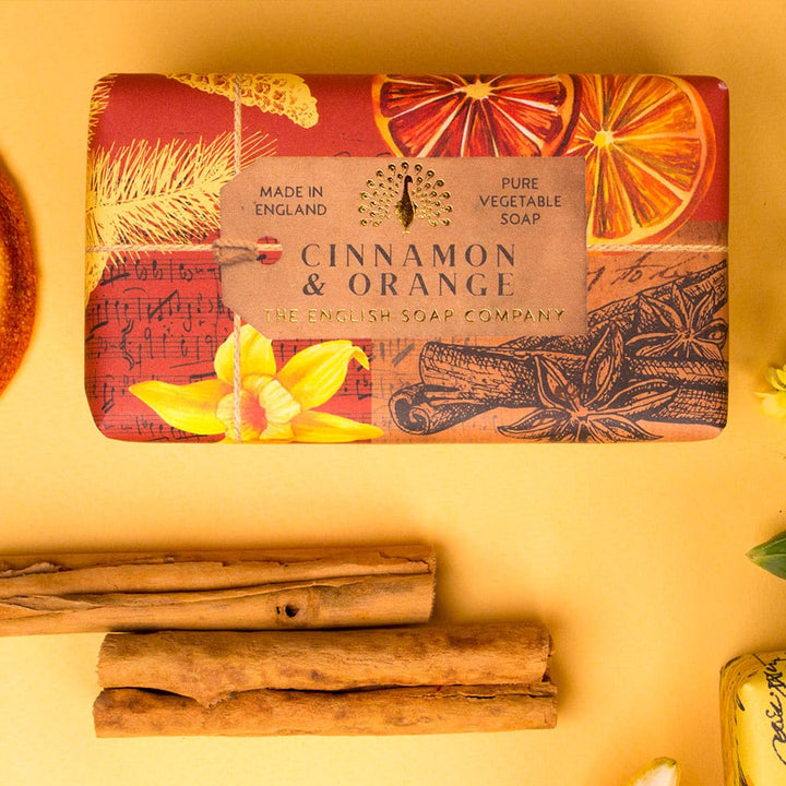 Anniversary Cinnamon & Orange Soap from our Luxury Bar Soap collection by The English Soap Company