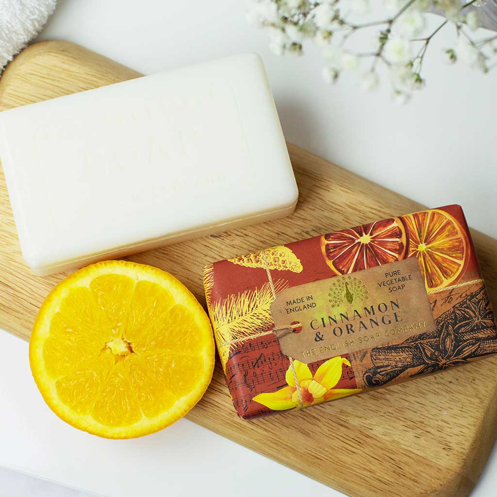 Anniversary Cinnamon & Orange Soap from our Luxury Bar Soap collection by The English Soap Company
