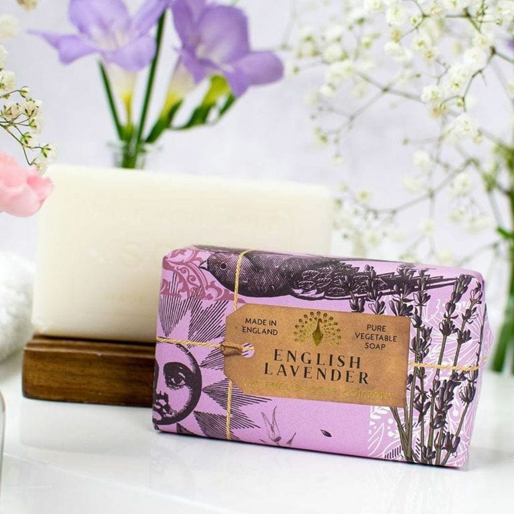 Anniversary English Lavender Soap Bar from our Luxury Bar Soap collection by The English Soap Company