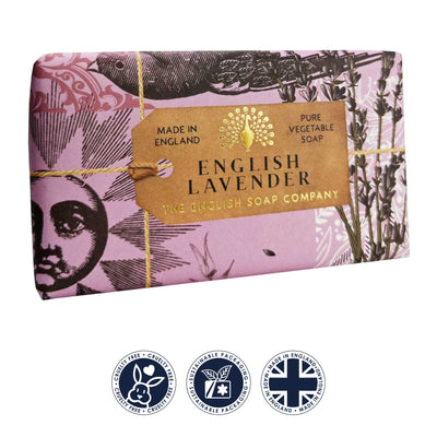 Anniversary English Lavender Soap Bar from our Luxury Bar Soap collection by The English Soap Company