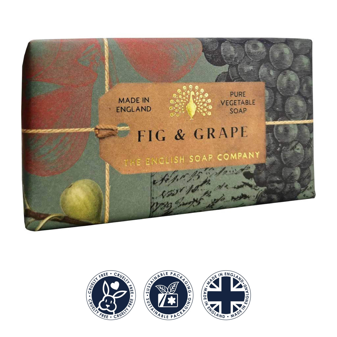 Anniversary Fig & Grape Soap Bar from our Luxury Bar Soap collection by The English Soap Company