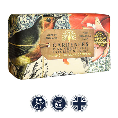 Anniversary Gardeners Grapefruit Exfoliating Soap Bar from our Luxury Bar Soap collection by The English Soap Company