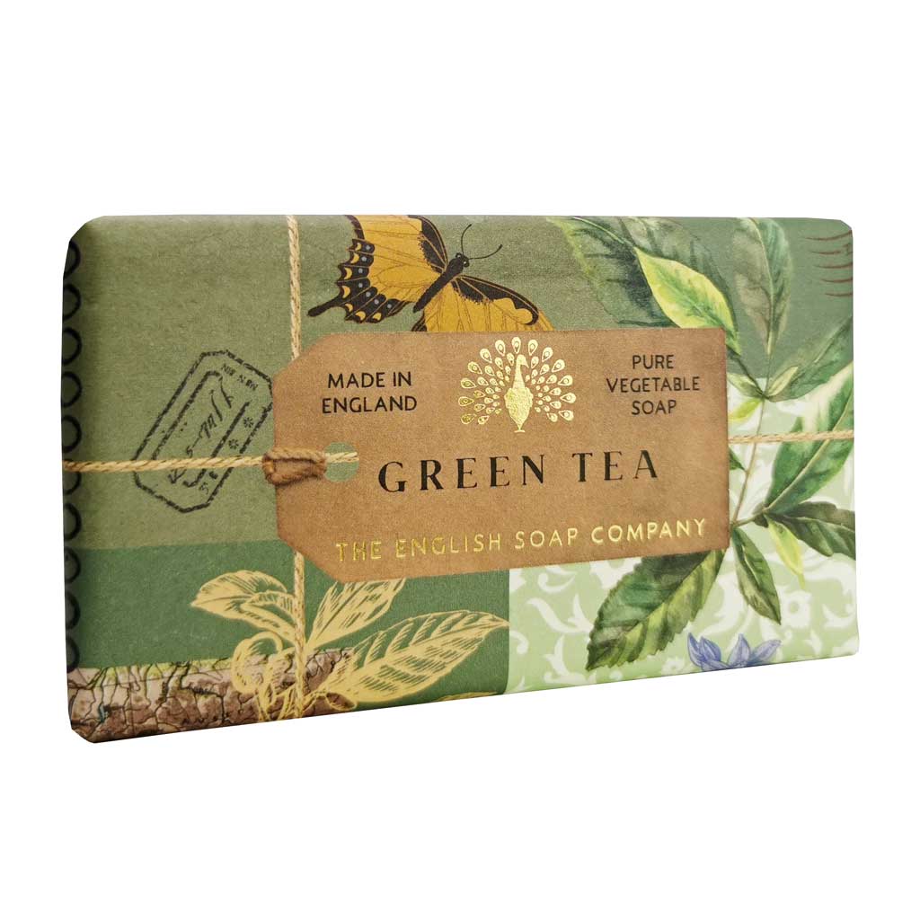 Anniversary Green Tea Soap Bar from our Luxury Bar Soap collection by The English Soap Company