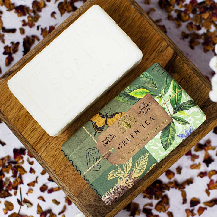 Anniversary Green Tea Soap Bar from our Luxury Bar Soap collection by The English Soap Company