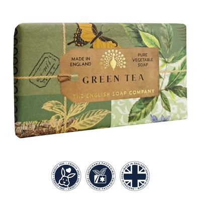 Anniversary Green Tea Soap Bar from our Luxury Bar Soap collection by The English Soap Company