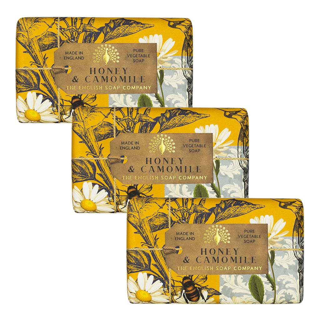 Anniversary Honey & Camomile Soap Bar Bundle Pack (3 x 190g) – The English Soap Company from our Body & Bath collection by The English Soap Company