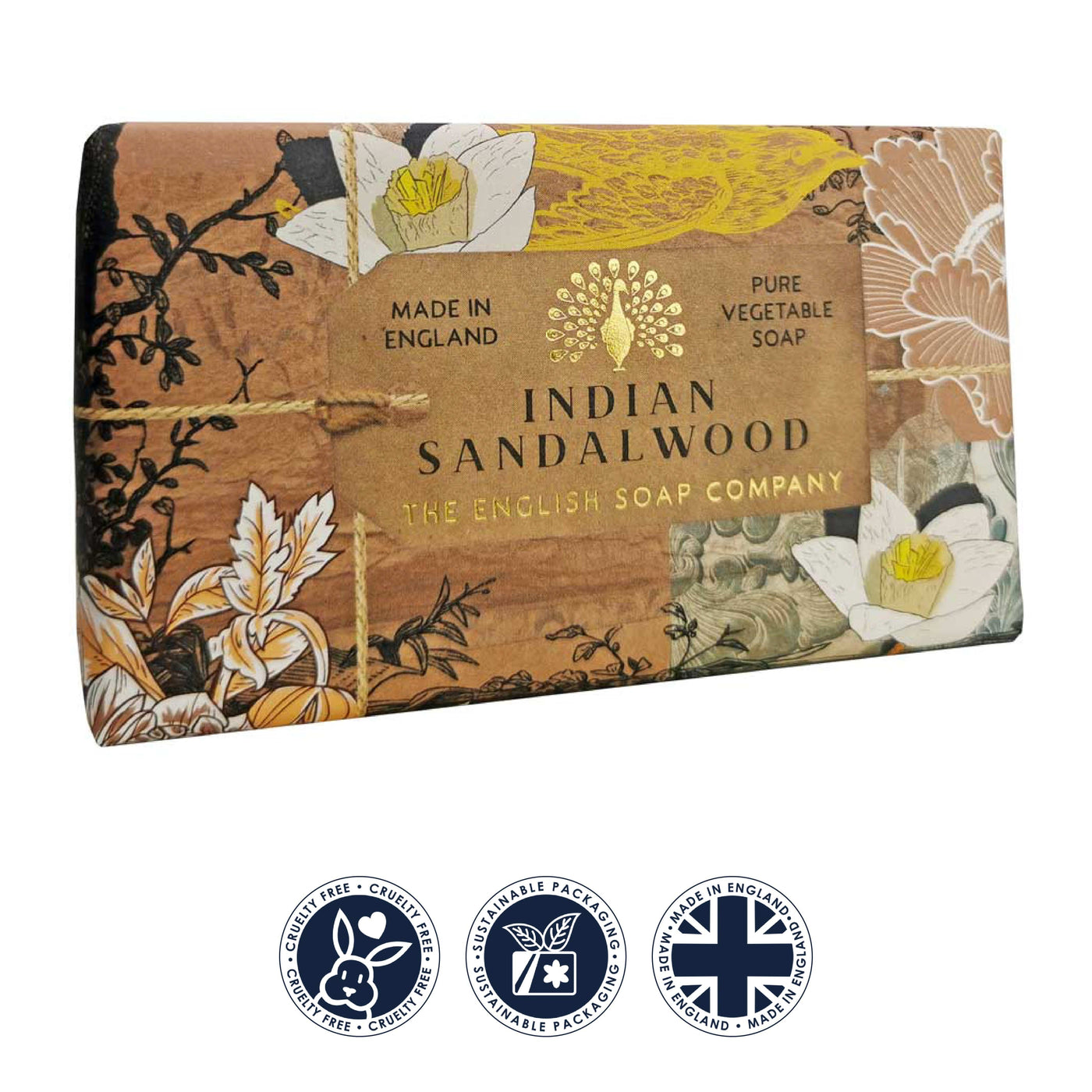 Anniversary Indian Sandalwood Soap Bar from our Luxury Bar Soap collection by The English Soap Company