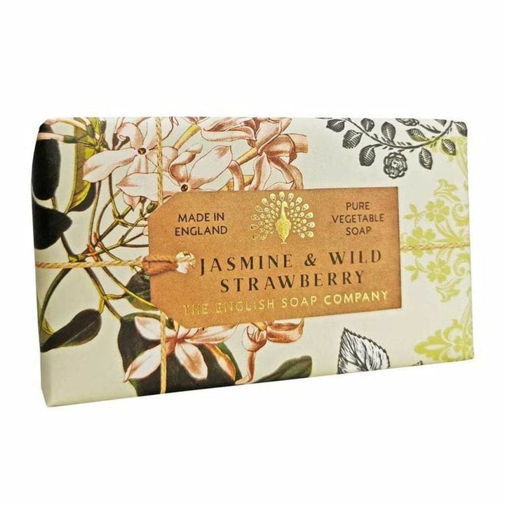 Anniversary Jasmine and Wild Strawberry Soap Bar from our Luxury Bar Soap collection by The English Soap Company