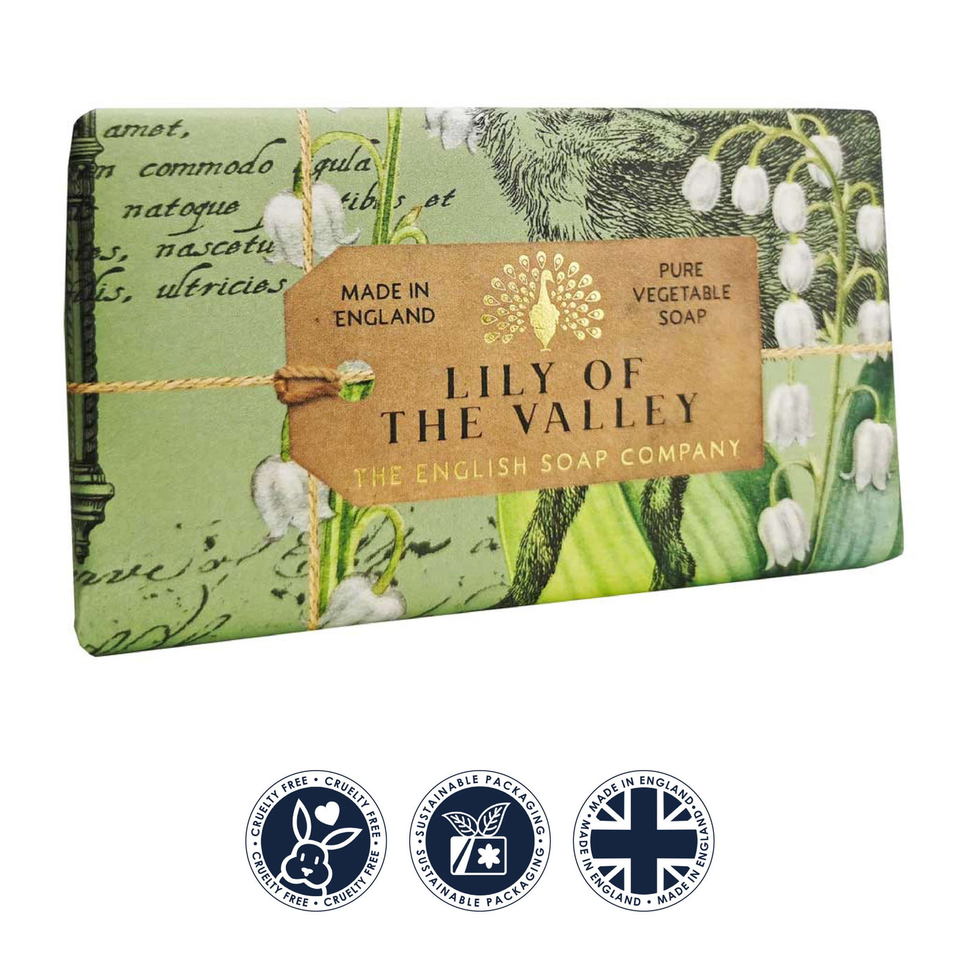 Anniversary Lily of the Valley Soap Bar from our Luxury Bar Soap collection by The English Soap Company