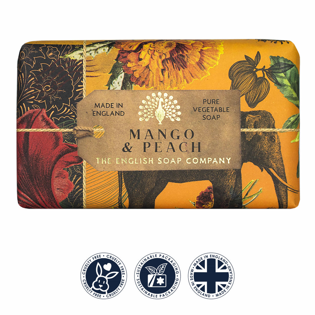 Anniversary Mango &amp; Peach Soap Bar from our Luxury Bar Soap collection by The English Soap Company