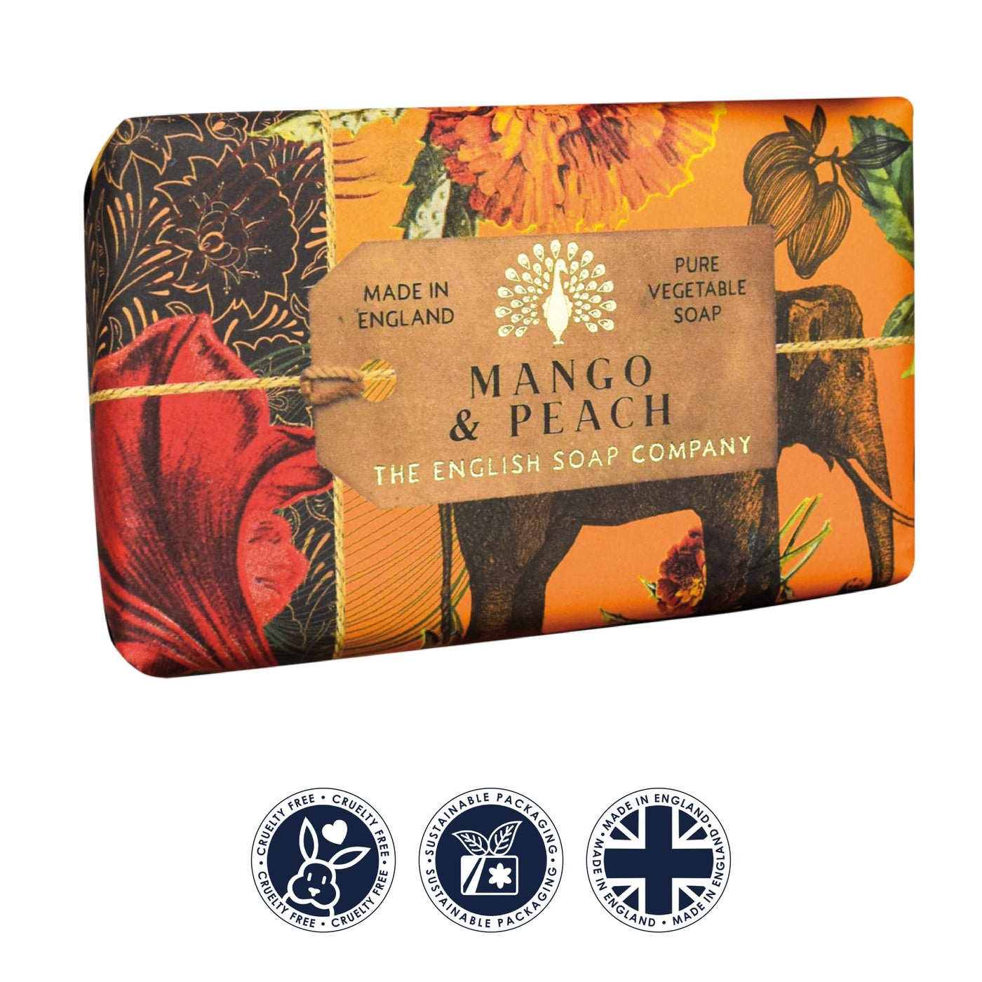 Anniversary Mango & Peach Soap Bar from our Luxury Bar Soap collection by The English Soap Company