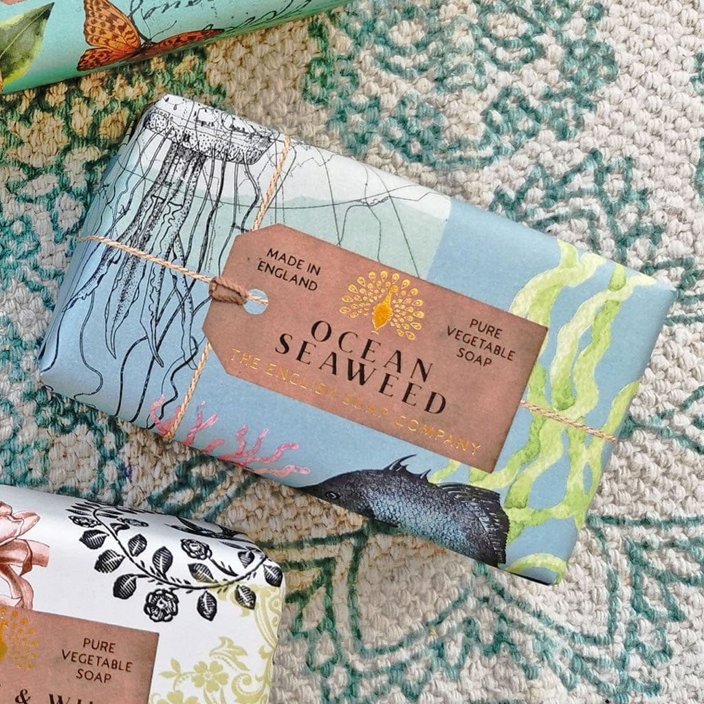 Anniversary Ocean Seaweed Soap Bar from our Luxury Bar Soap collection by The English Soap Company