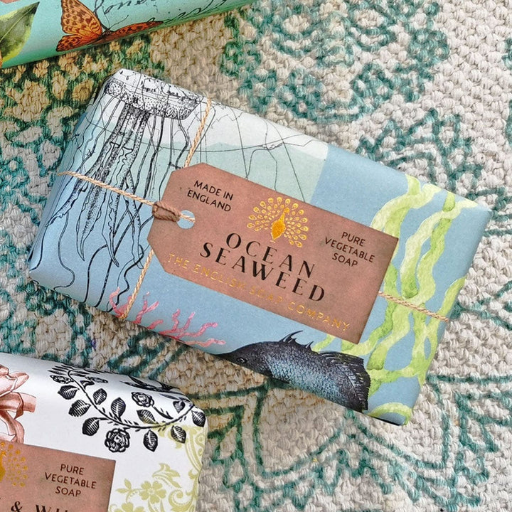 Anniversary Ocean Seaweed Soap Bar from our Luxury Bar Soap collection by The English Soap Company