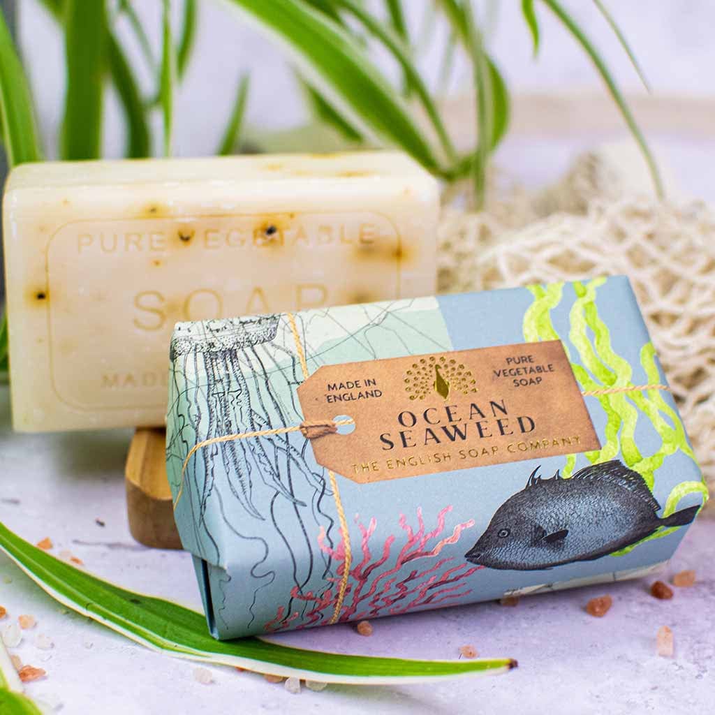 Anniversary Ocean Seaweed Soap Bar from our Luxury Bar Soap collection by The English Soap Company