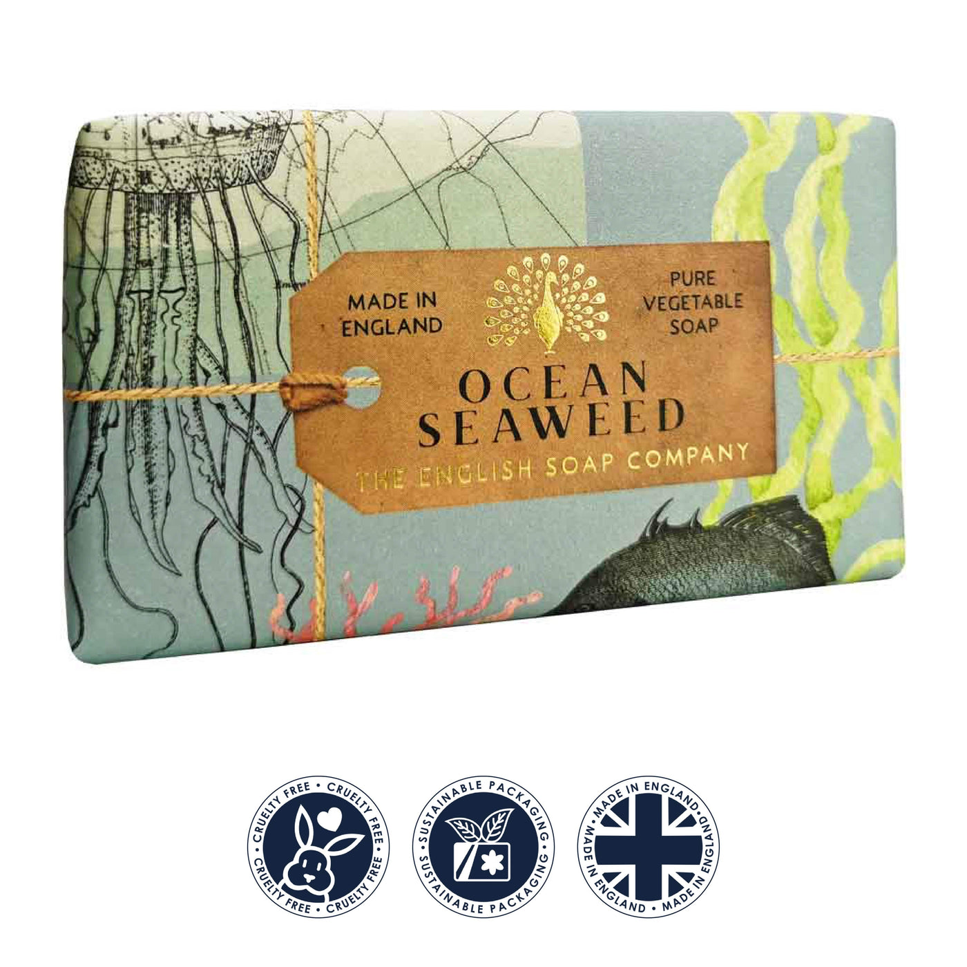 Anniversary Ocean Seaweed Soap Bar from our Luxury Bar Soap collection by The English Soap Company