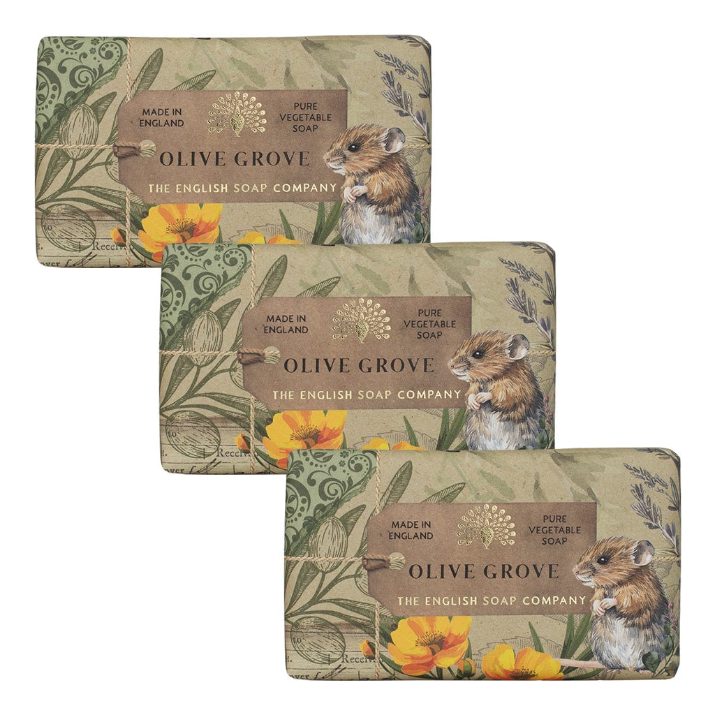 Anniversary Olive Oil Soap Bar Bundle Pack (3 x 190g) – The English Soap Company from our Body & Bath collection by The English Soap Company