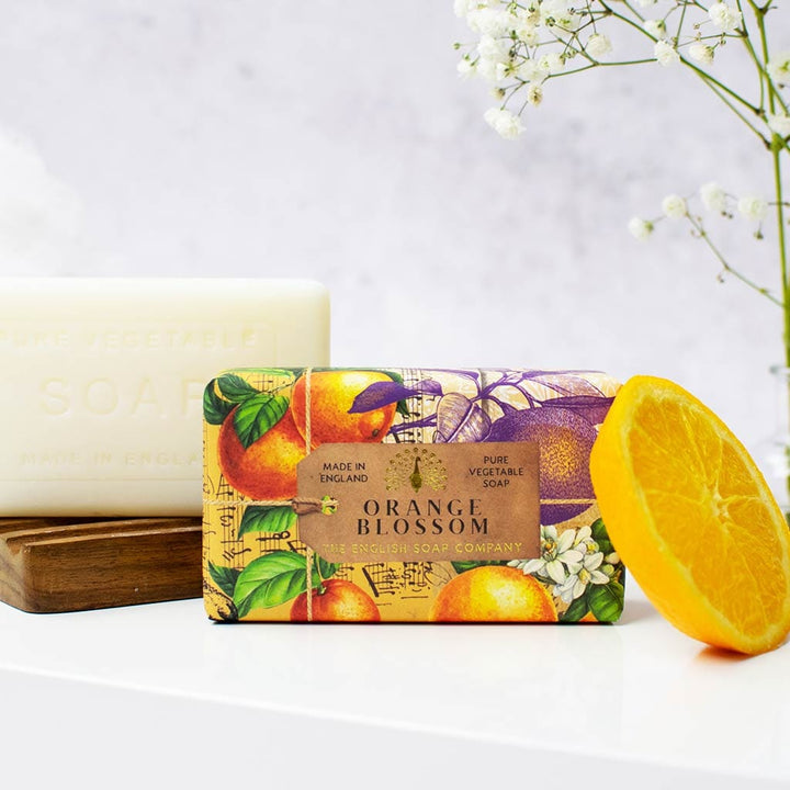 Anniversary Orange Blossom Soap from our Luxury Bar Soap collection by The English Soap Company