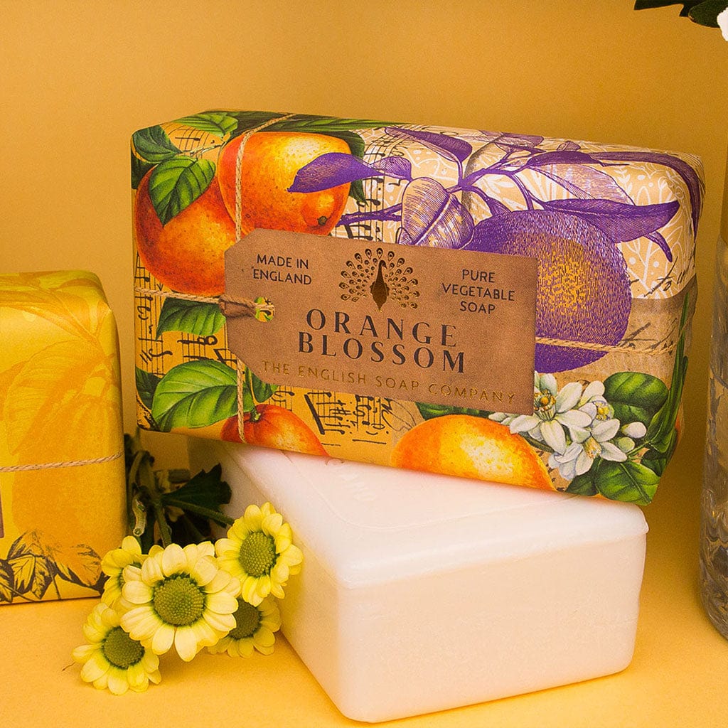 Anniversary Orange Blossom Soap from our Luxury Bar Soap collection by The English Soap Company