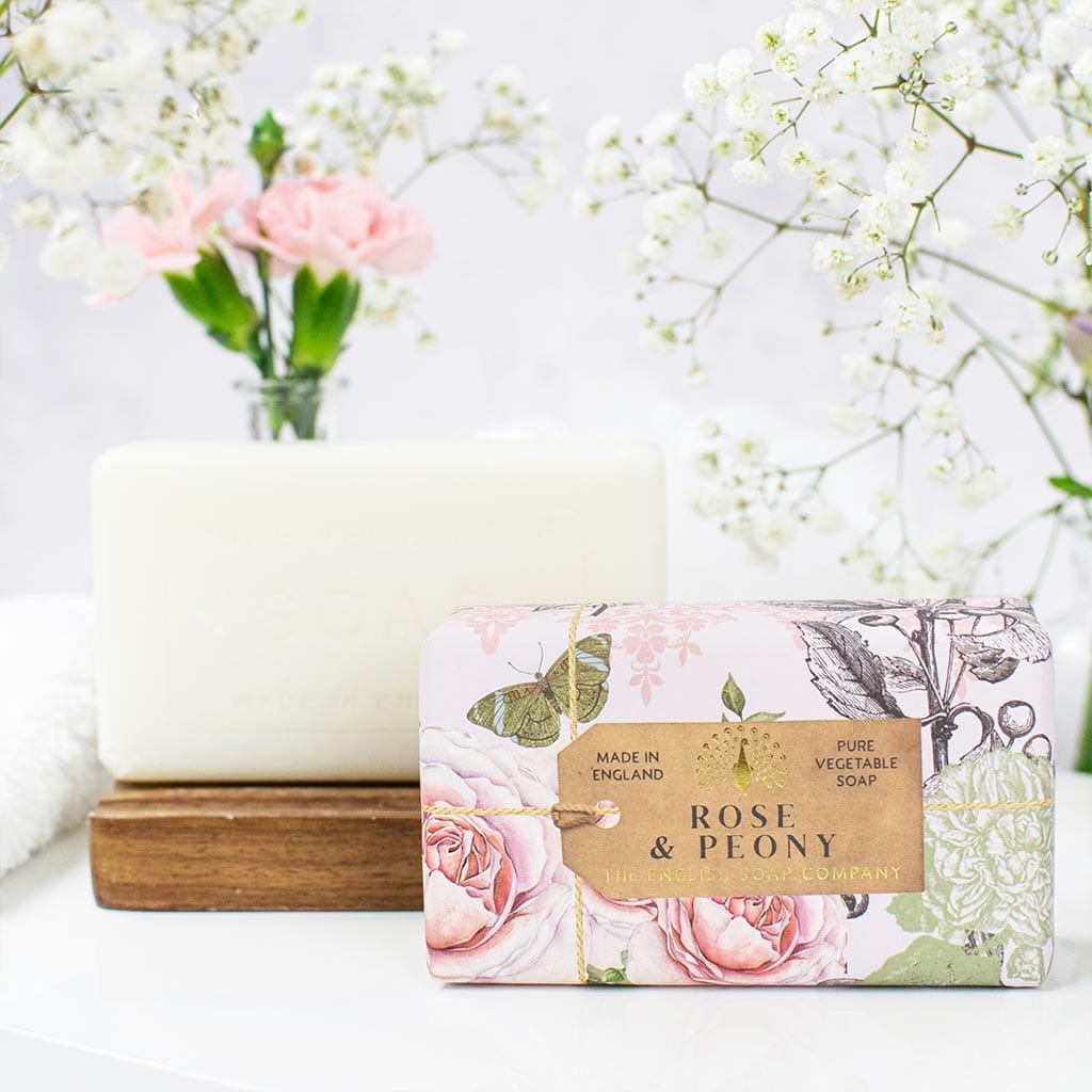 Anniversary Rose & Peony Soap Bar Bundle Pack (3 x 190g) – The English Soap Company from our Body & Bath collection by The English Soap Company