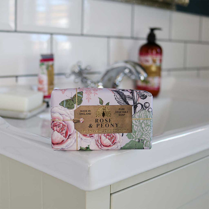 Anniversary Rose & Peony Soap Bar Bundle Pack (3 x 190g) – The English Soap Company from our Body & Bath collection by The English Soap Company