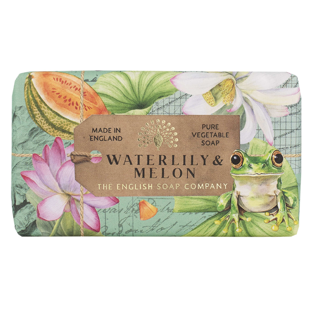 Anniversary Waterlily &amp; Melon Soap Bar from our Luxury Bar Soap collection by The English Soap Company