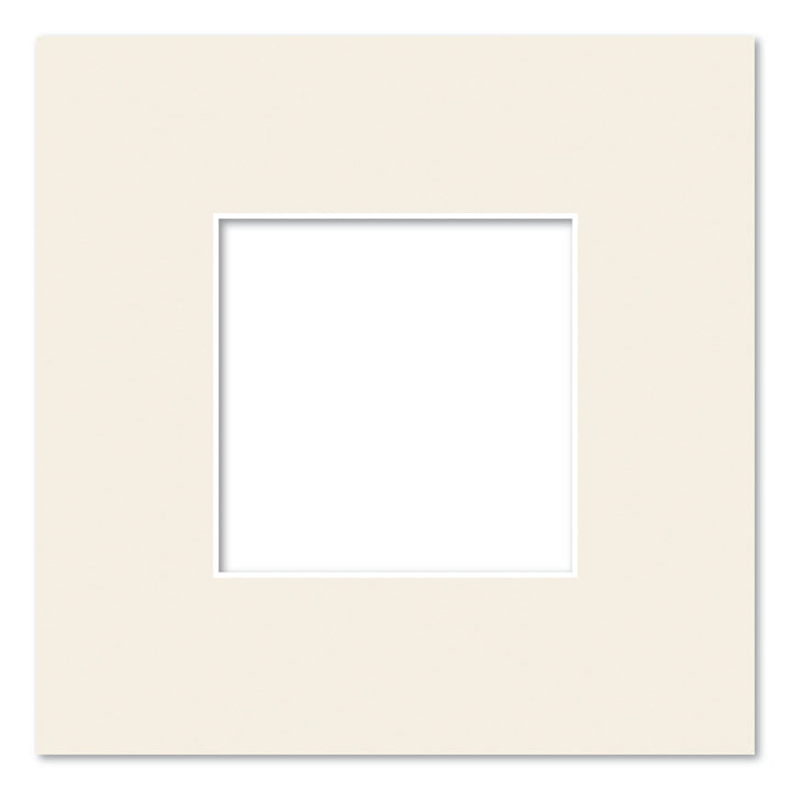 Antique White Acid-Free Mat Board 10x10in (25.4x25.4cm) to suit 5x5in (13x13cm) image from our Mat Boards collection by Profile Products (Australia) Pty Ltd