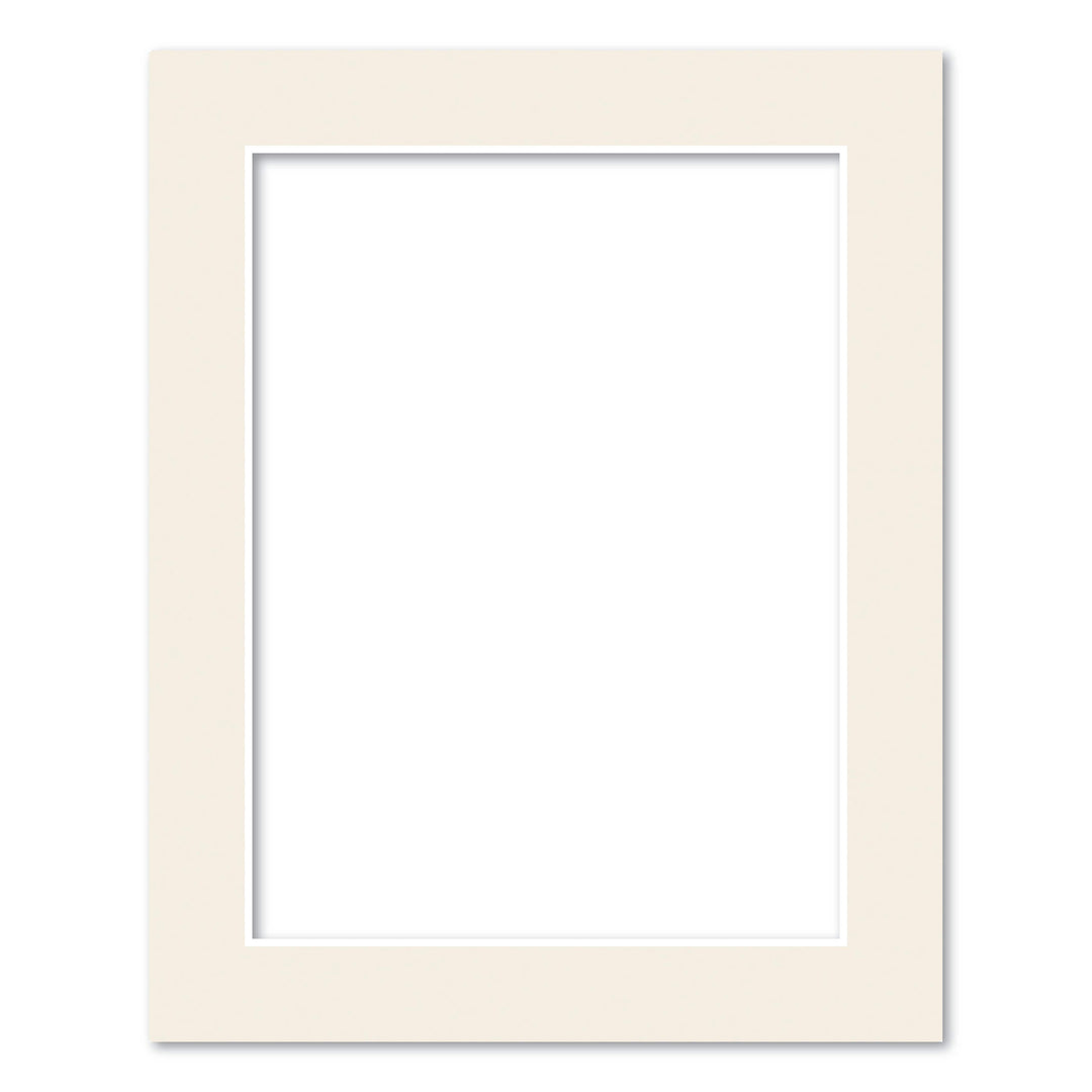 Antique White Acid-Free Mat Board 8x10in (20.3x25.4cm) to suit 6x8in (15x20cm) image from our Mat Boards collection by Profile Products (Australia) Pty Ltd