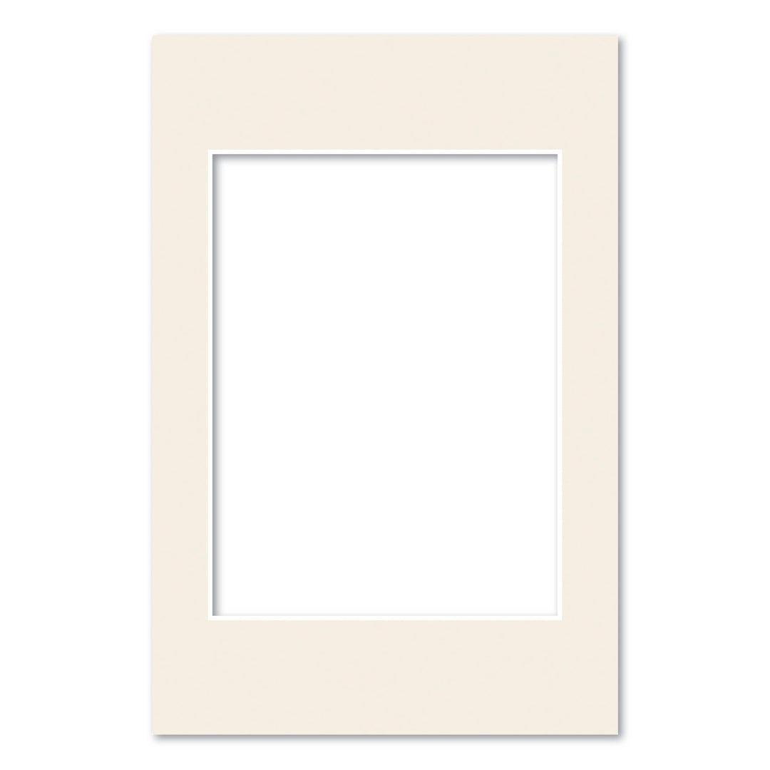 Antique White Acid-Free Mat Board 8x12in (20.3x30.5cm) to suit 6x8in (15x20cm) image from our Mat Boards collection by Profile Products (Australia) Pty Ltd