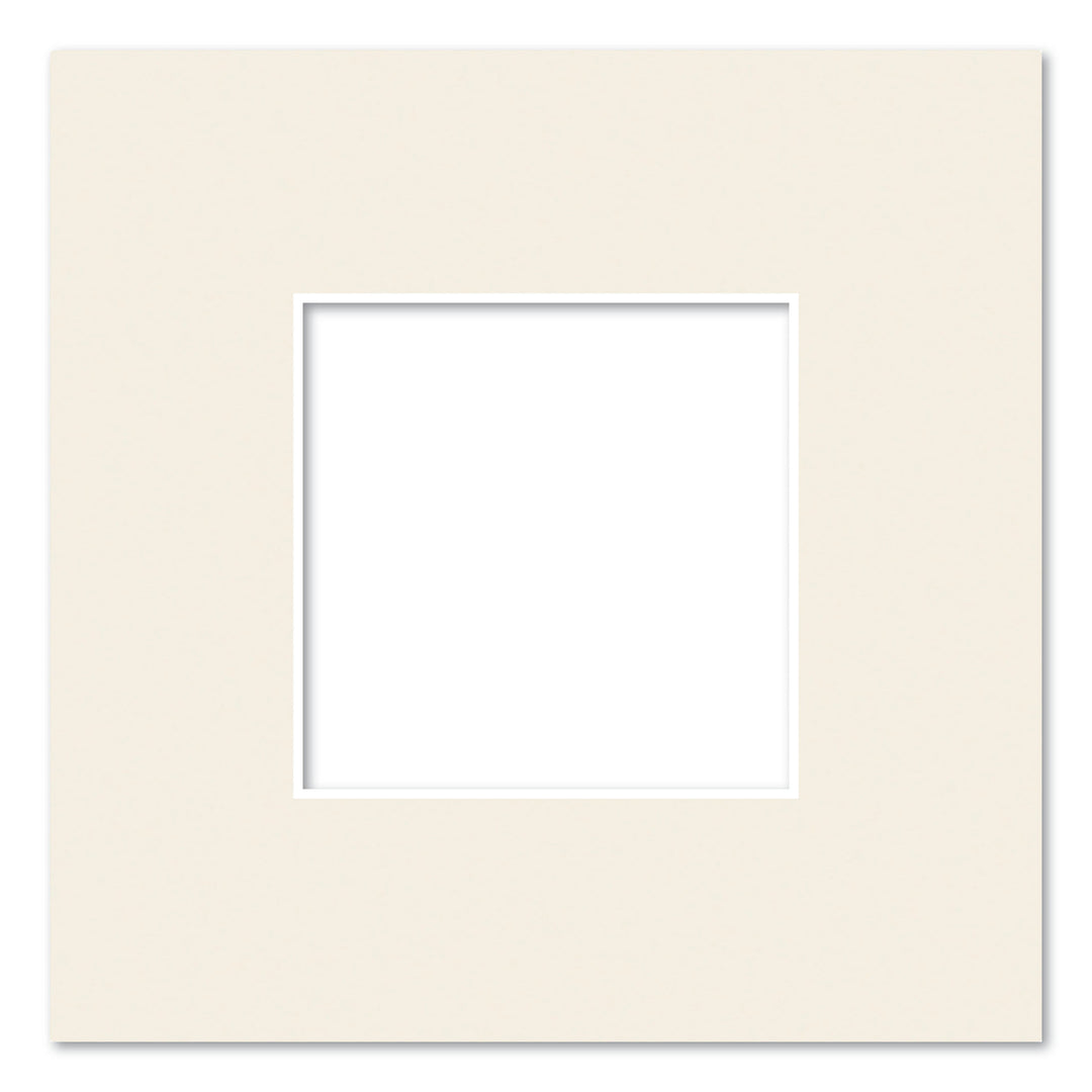 Antique White Acid-Free Mat Board 8x8in (20.3x20.3cm) to suit 4x4in (10x10cm) image from our Mat Boards collection by Profile Products (Australia) Pty Ltd