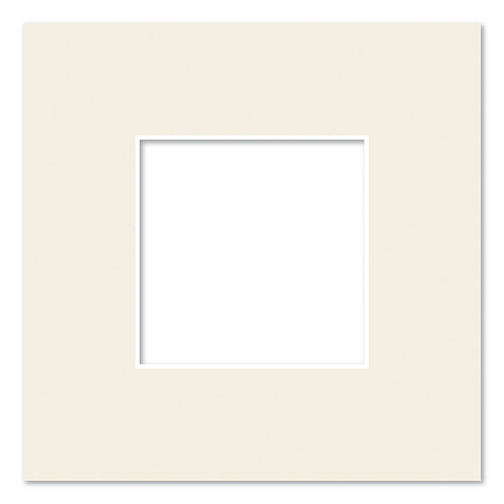 Antique White Acid-Free Mat Board 8x8in (20.3x20.3cm) to suit 4x4in (10x10cm) image from our Mat Boards collection by Profile Products (Australia) Pty Ltd