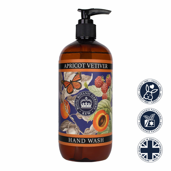 Apricot Vetiver Hand Wash - Kew Gardens Collection from our Liquid Hand & Body Soap collection by The English Soap Company