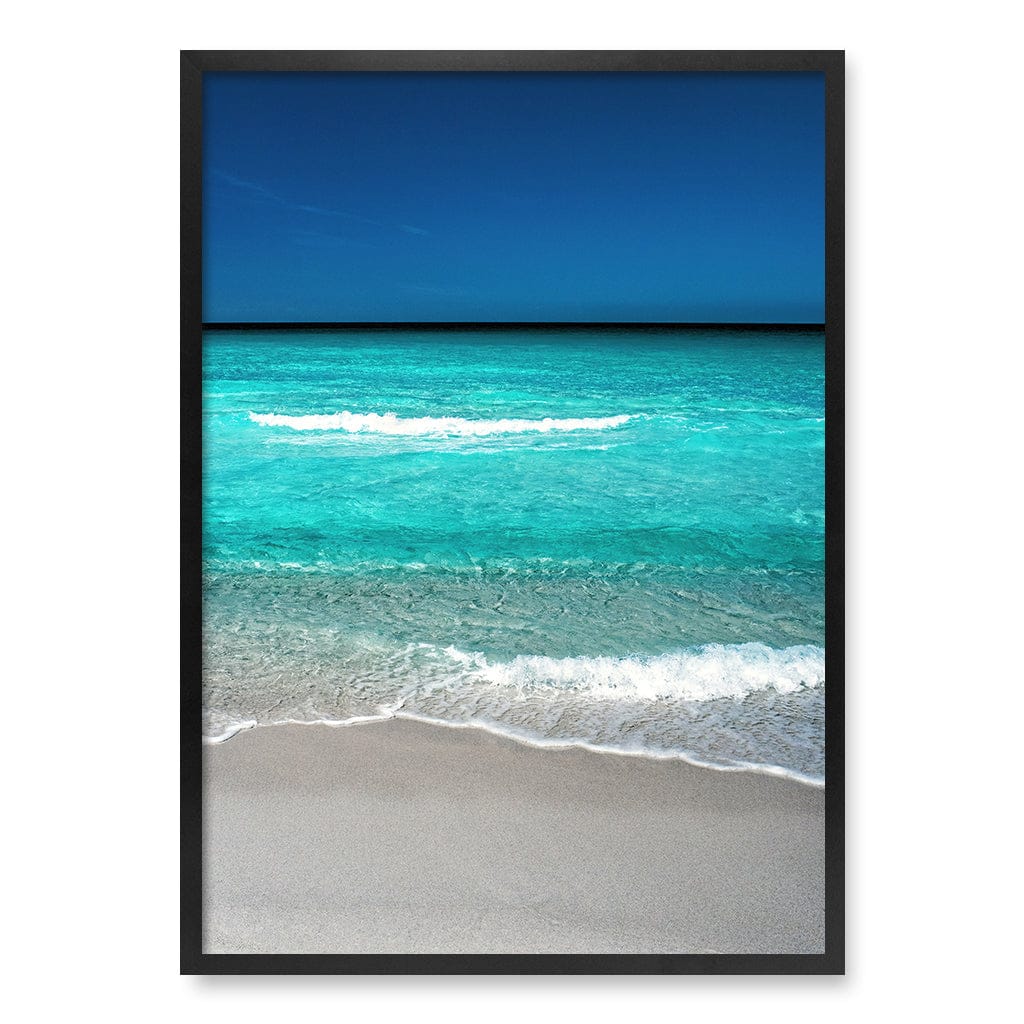 Aqua Blues 1 Binalong Bay Wall Art Print A1 (59.4 x 84.1cm) / Matte Black Frame / No Border from our Australian Made Framed Wall Art, Prints & Posters collection by Profile Products (Australia) Pty Ltd