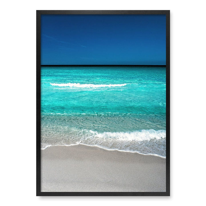 Aqua Blues 1 Binalong Bay Wall Art Print A1 (59.4 x 84.1cm) / Matte Black Frame / No Border from our Australian Made Framed Wall Art, Prints & Posters collection by Profile Products (Australia) Pty Ltd