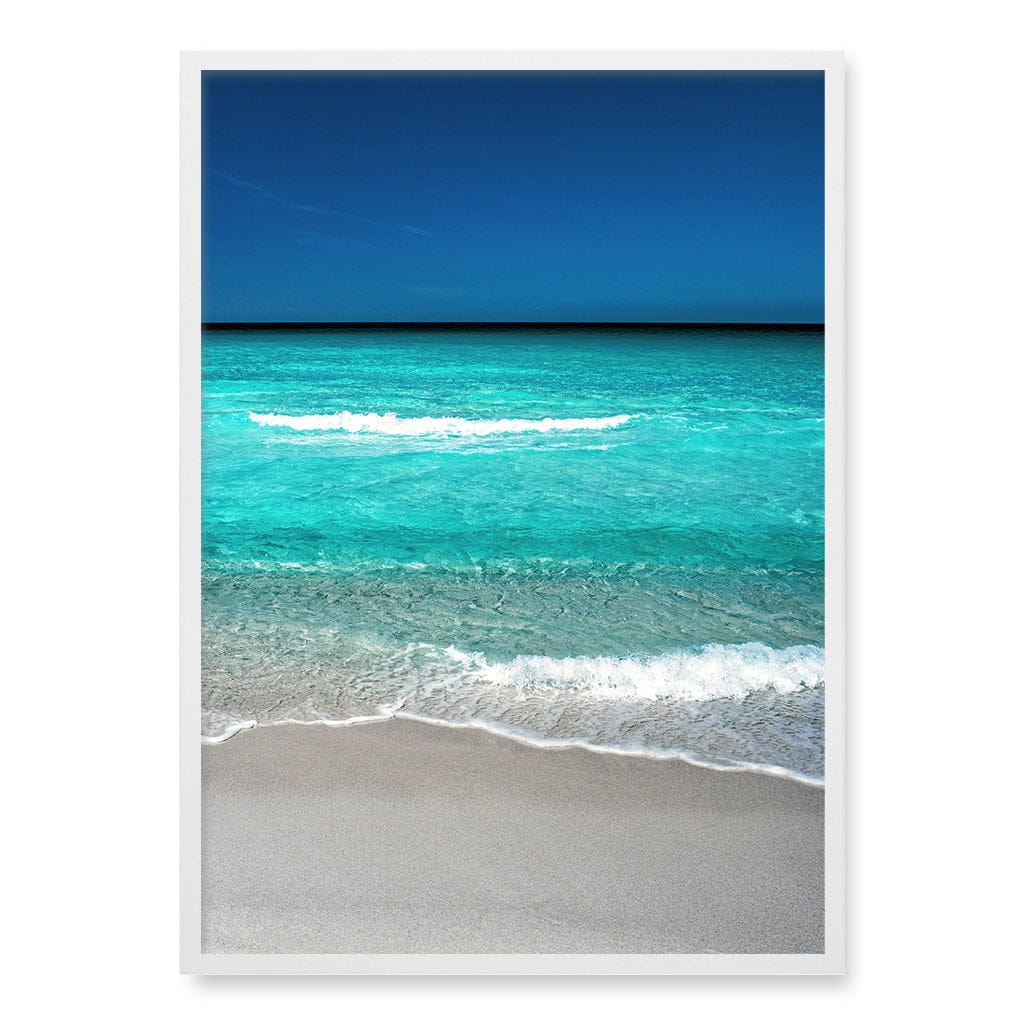 Aqua Blues 1 Binalong Bay Wall Art Print A1 (59.4 x 84.1cm) / Matte White Frame / No Border from our Australian Made Framed Wall Art, Prints & Posters collection by Profile Products (Australia) Pty Ltd