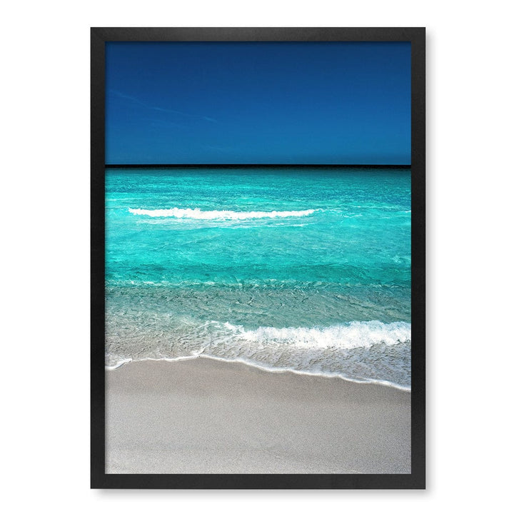 Aqua Blues 1 Binalong Bay Wall Art Print A2 (42 x 59.4cm) / Matte Black Frame / No Border from our Australian Made Framed Wall Art, Prints & Posters collection by Profile Products (Australia) Pty Ltd