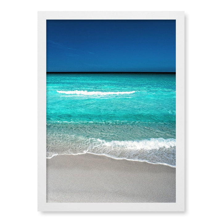Aqua Blues 1 Binalong Bay Wall Art Print A3 (29.7 x 42cm) / Matte White Frame / No Border from our Australian Made Framed Wall Art, Prints & Posters collection by Profile Products (Australia) Pty Ltd