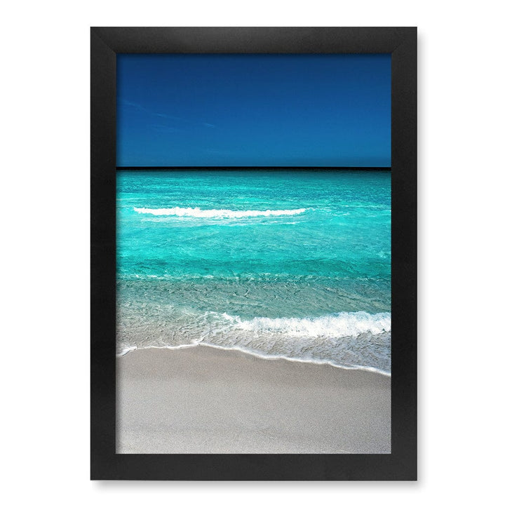 Aqua Blues 1 Binalong Bay Wall Art Print A4 (21 x 29.7cm) / Matte Black Frame / No Border from our Australian Made Framed Wall Art, Prints & Posters collection by Profile Products (Australia) Pty Ltd