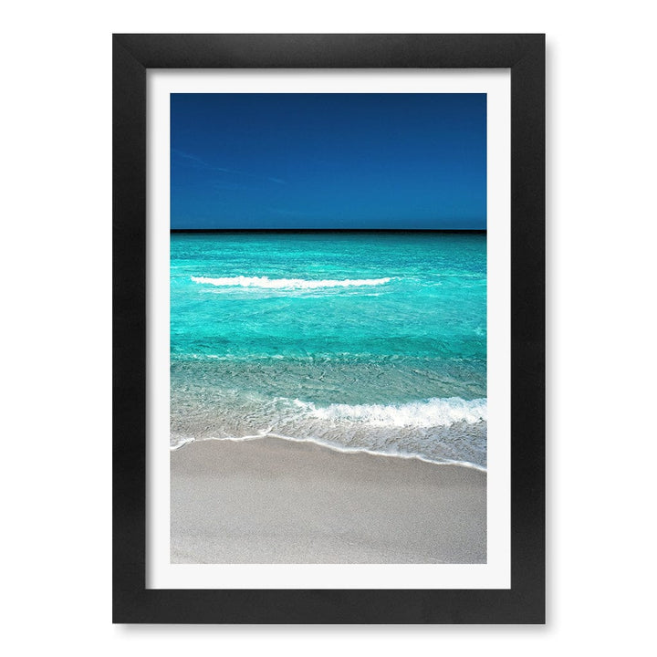 Aqua Blues 1 Binalong Bay Wall Art Print A4 (21 x 29.7cm) / Matte Black Frame / White Border from our Australian Made Framed Wall Art, Prints & Posters collection by Profile Products (Australia) Pty Ltd