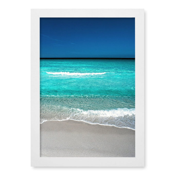 Aqua Blues 1 Binalong Bay Wall Art Print A4 (21 x 29.7cm) / Matte White Frame / No Border from our Australian Made Framed Wall Art, Prints & Posters collection by Profile Products (Australia) Pty Ltd