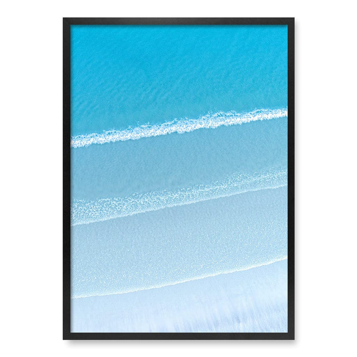 Aqua Blues 2 Callala Beach Wall Art Print A1 (59.4 x 84.1cm) / Matte Black Frame / No Border from our Australian Made Framed Wall Art, Prints & Posters collection by Profile Products (Australia) Pty Ltd