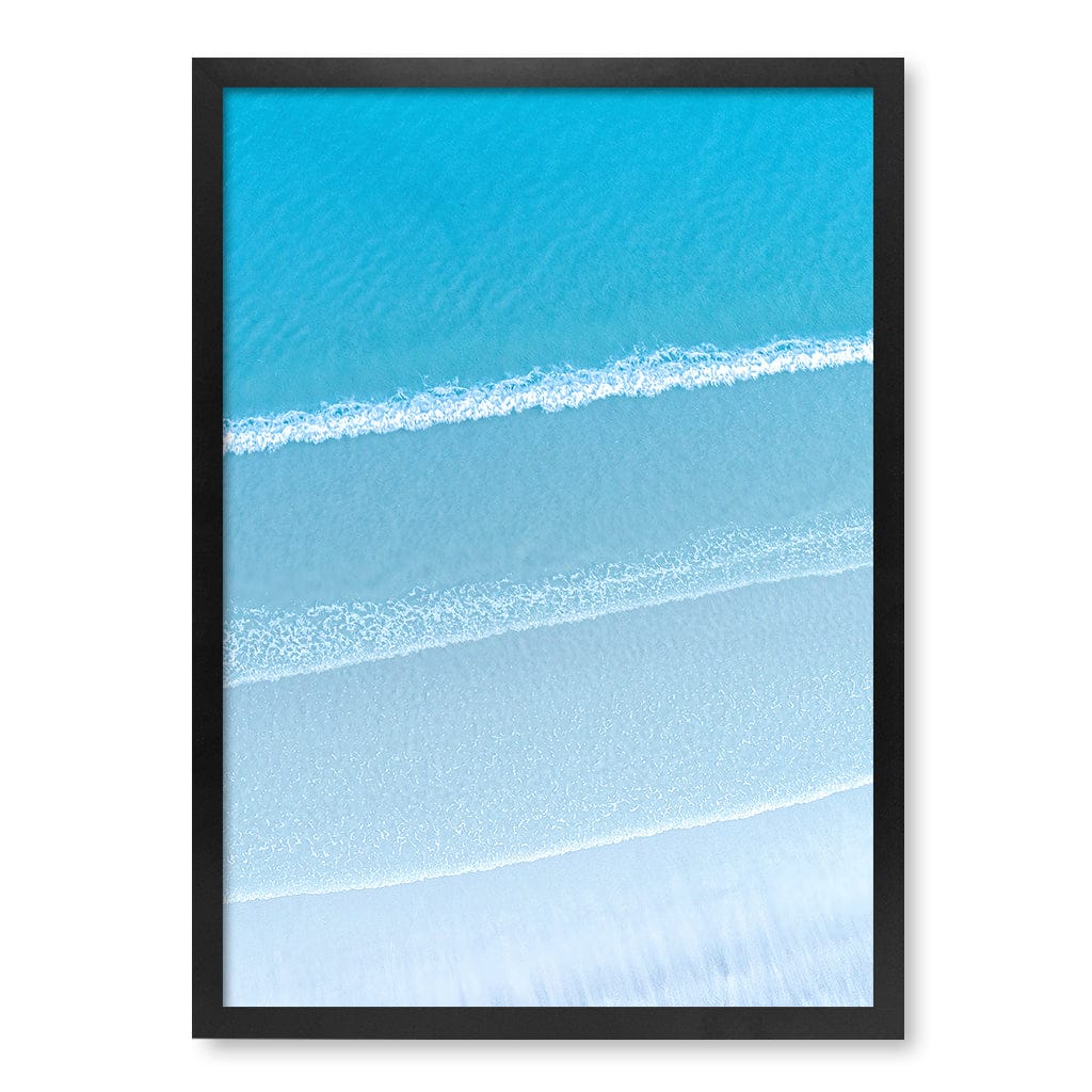 Aqua Blues 2 Callala Beach Wall Art Print A2 (42 x 59.4cm) / Matte Black Frame / No Border from our Australian Made Framed Wall Art, Prints & Posters collection by Profile Products (Australia) Pty Ltd