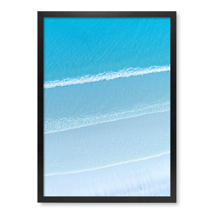 Aqua Blues 2 Callala Beach Wall Art Print A2 (42 x 59.4cm) / Matte Black Frame / No Border from our Australian Made Framed Wall Art, Prints & Posters collection by Profile Products (Australia) Pty Ltd